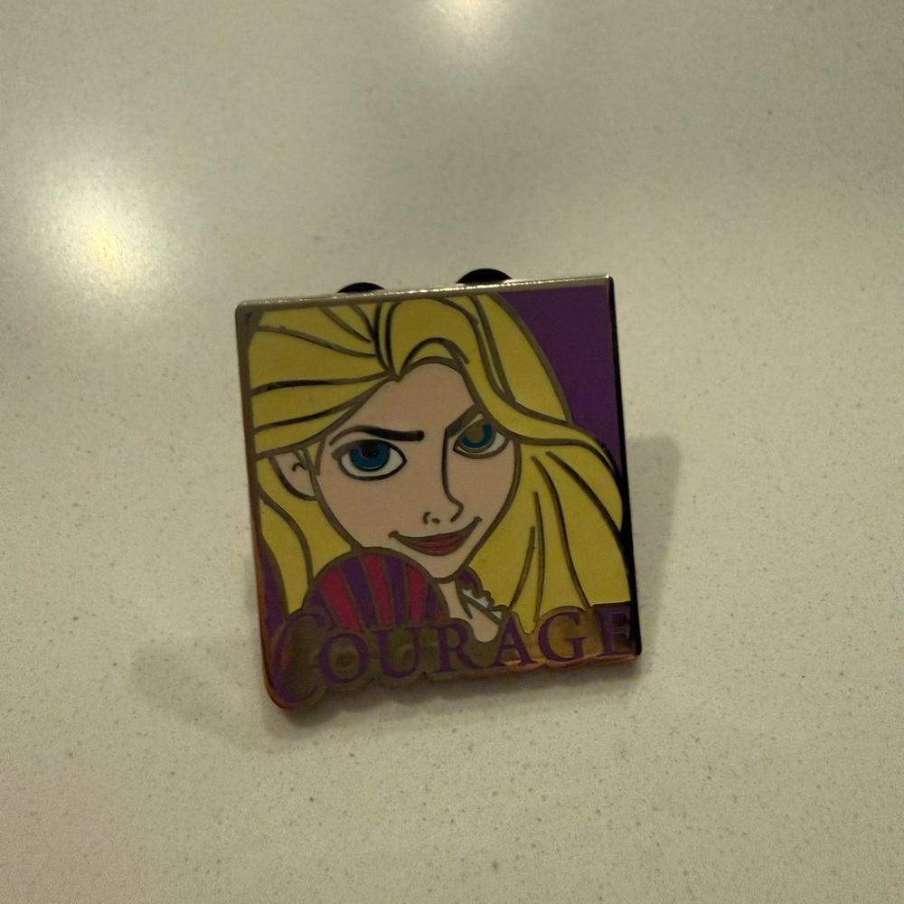 Disney Gold Enamel Pin with Mickey Backing